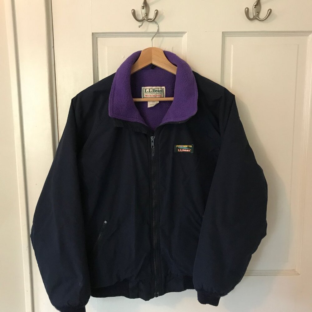 Vintage LLBean 80s Warm Up Jacket Size Medium